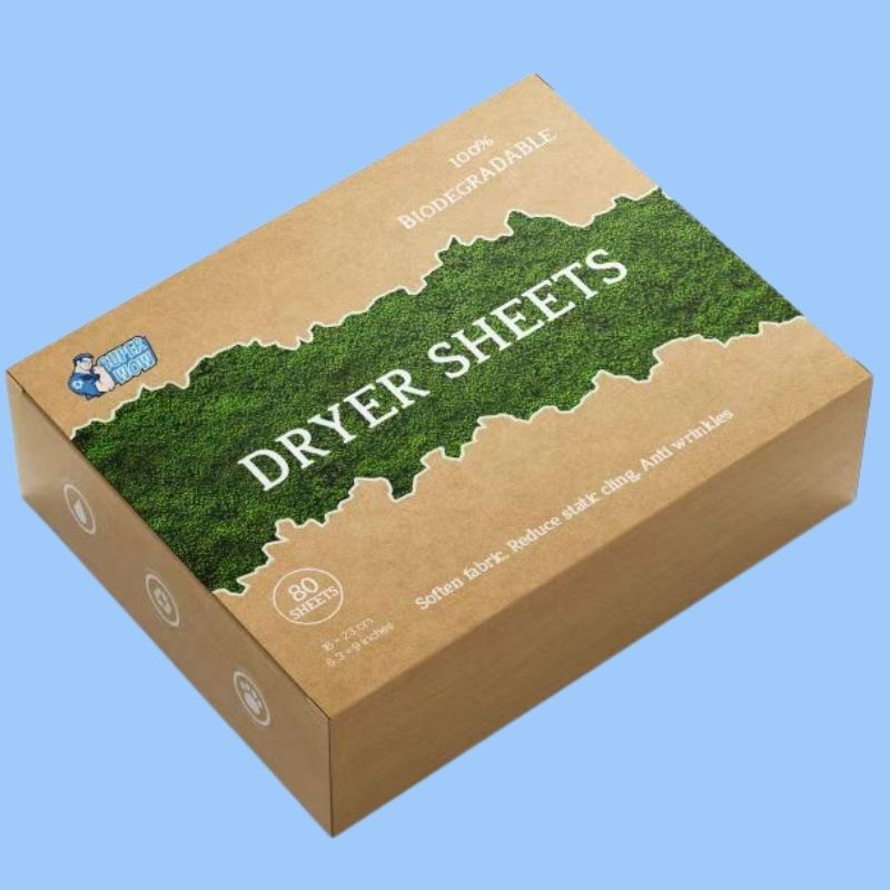 100% Biodegradable 80ct - Customized Brand Fabric Softener Dryer Sheets